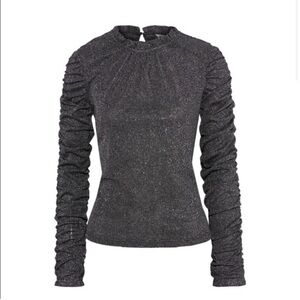 Walter Baker Long Sleeve Sparkle Valerie Blouse Size L $298